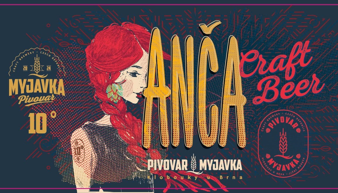 Etiketa piva Anča 10°